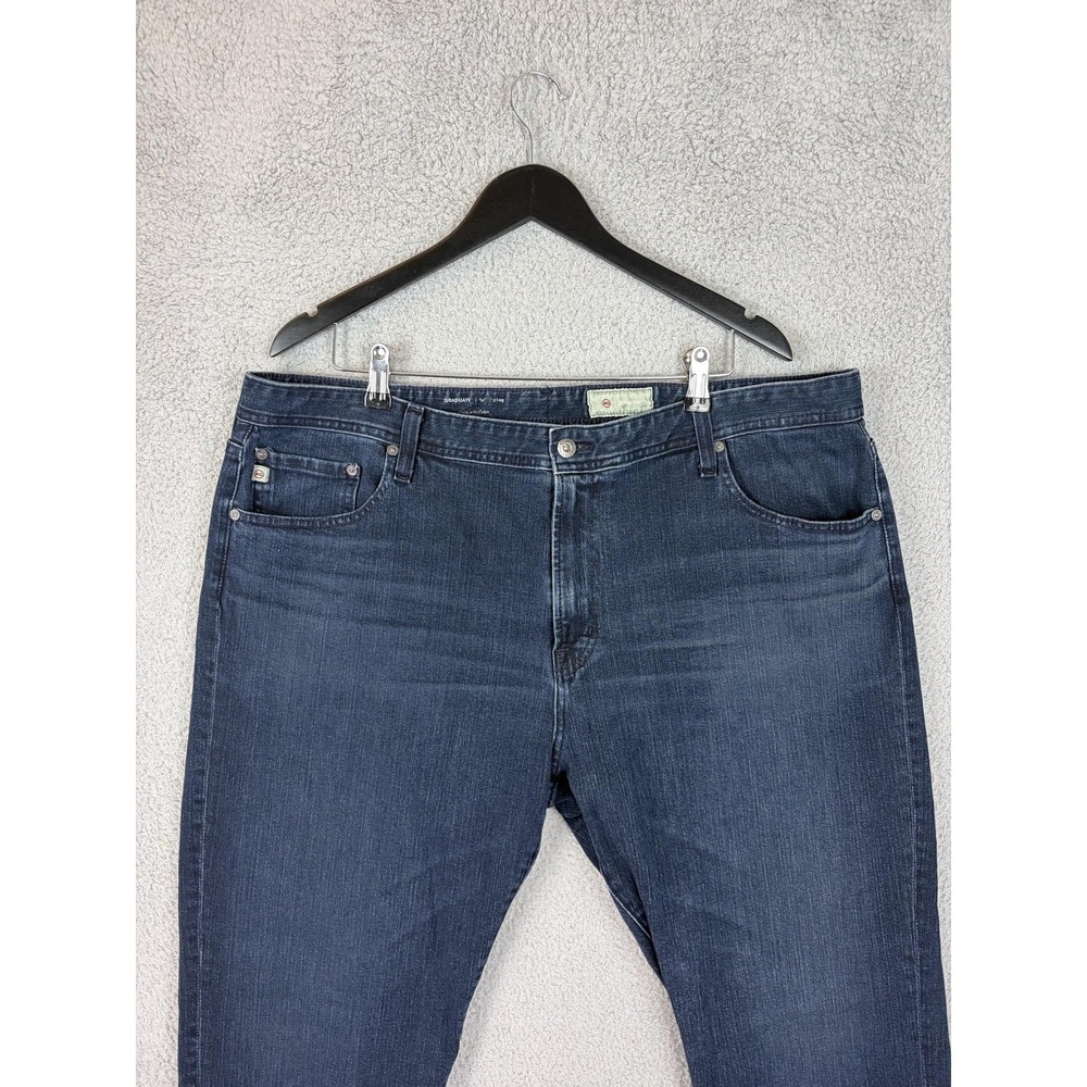 AG Adriano Goldschmied Graduate Jeans Mens 42x32 Blue Tapered Stretch Denim